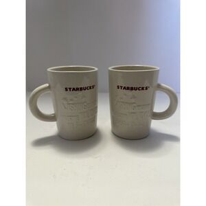 Starbucks 10 fl oz coffee mugs‎ lot of 2